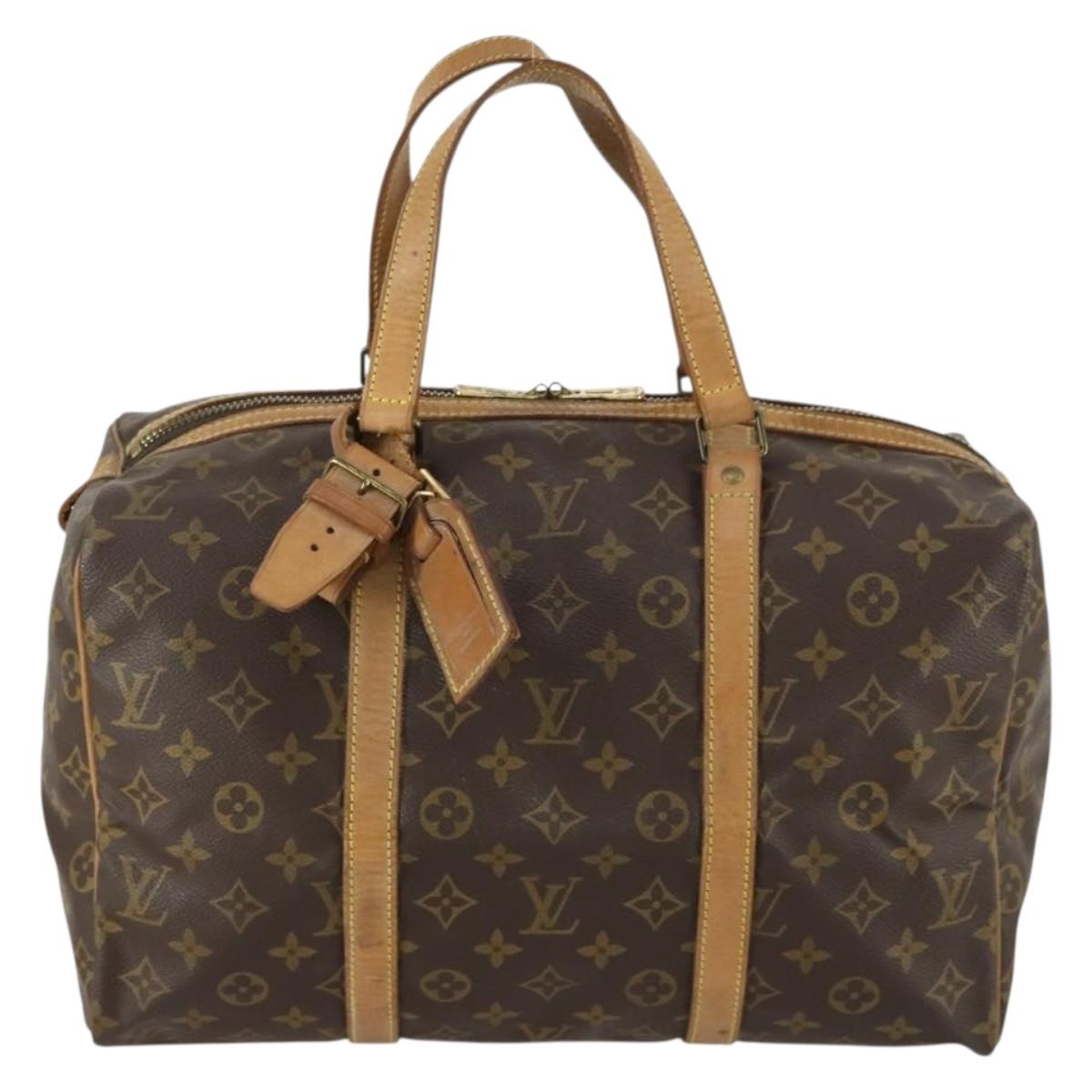 LOUIS VUITTON Monogram Sac Souple 35 Boston Bag M41626 LV Auth 157033