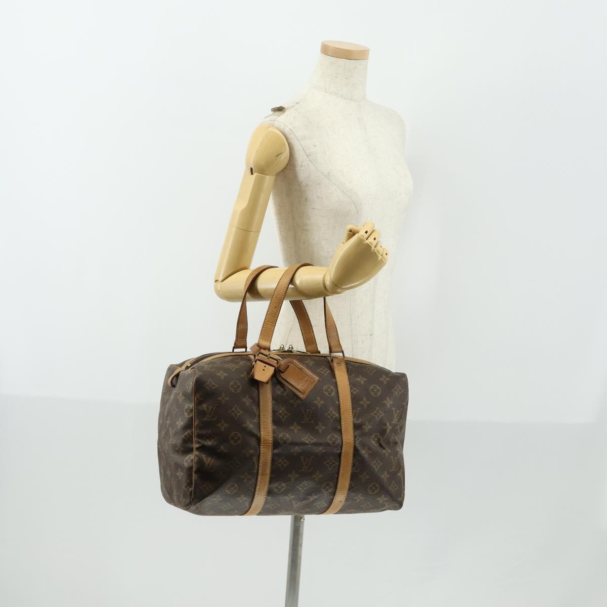 LOUIS VUITTON Monogram Sac Souple 35 Boston Bag M41626 LV Auth 157033
