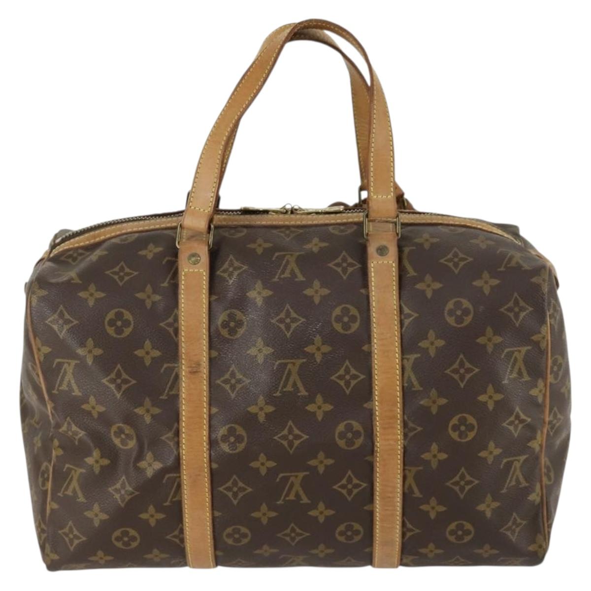 LOUIS VUITTON Monogram Sac Souple 35 Boston Bag M41626 LV Auth 157033