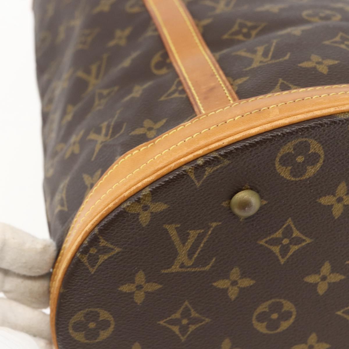 LOUIS VUITTON Monogram Bucket GM Shoulder Bag M42236 LV Auth 157034