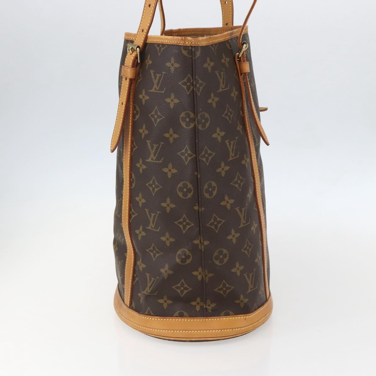 LOUIS VUITTON Monogram Bucket GM Shoulder Bag M42236 LV Auth 157034