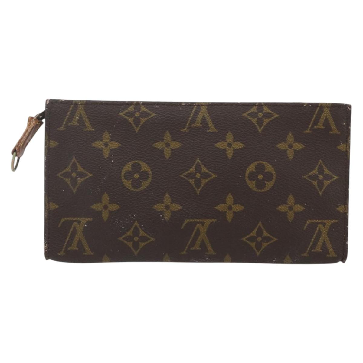 LOUIS VUITTON Monogram Bucket GM Accessory Pouch LV Auth 157035
