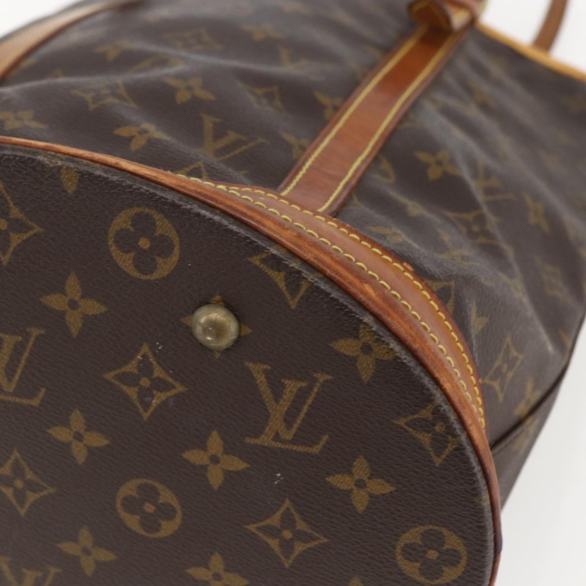 LOUIS VUITTON Monogram Bucket GM Shoulder Bag M42236 LV Auth 157036