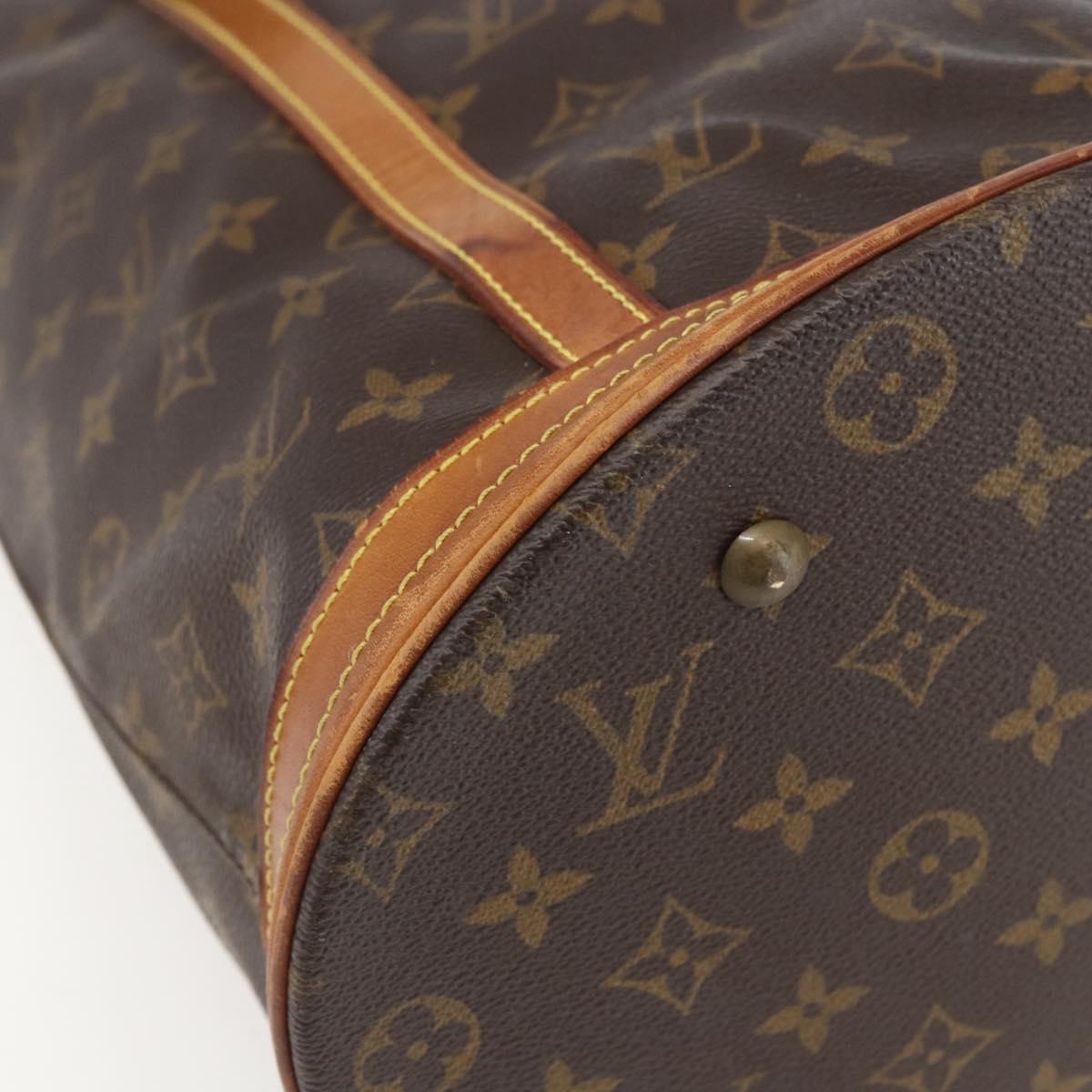 LOUIS VUITTON Monogram Bucket GM Shoulder Bag M42236 LV Auth 157036