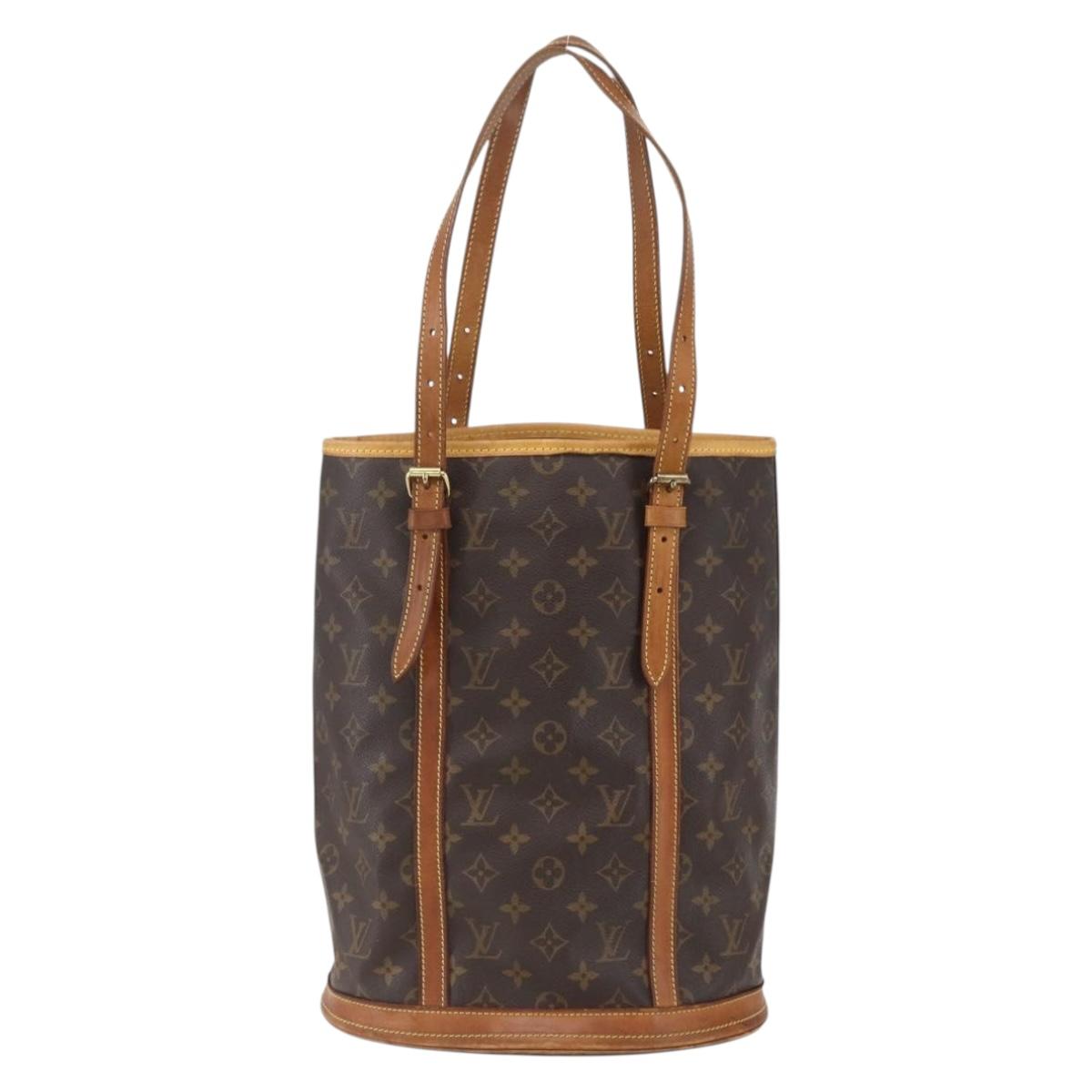LOUIS VUITTON Monogram Bucket GM Shoulder Bag M42236 LV Auth 157036