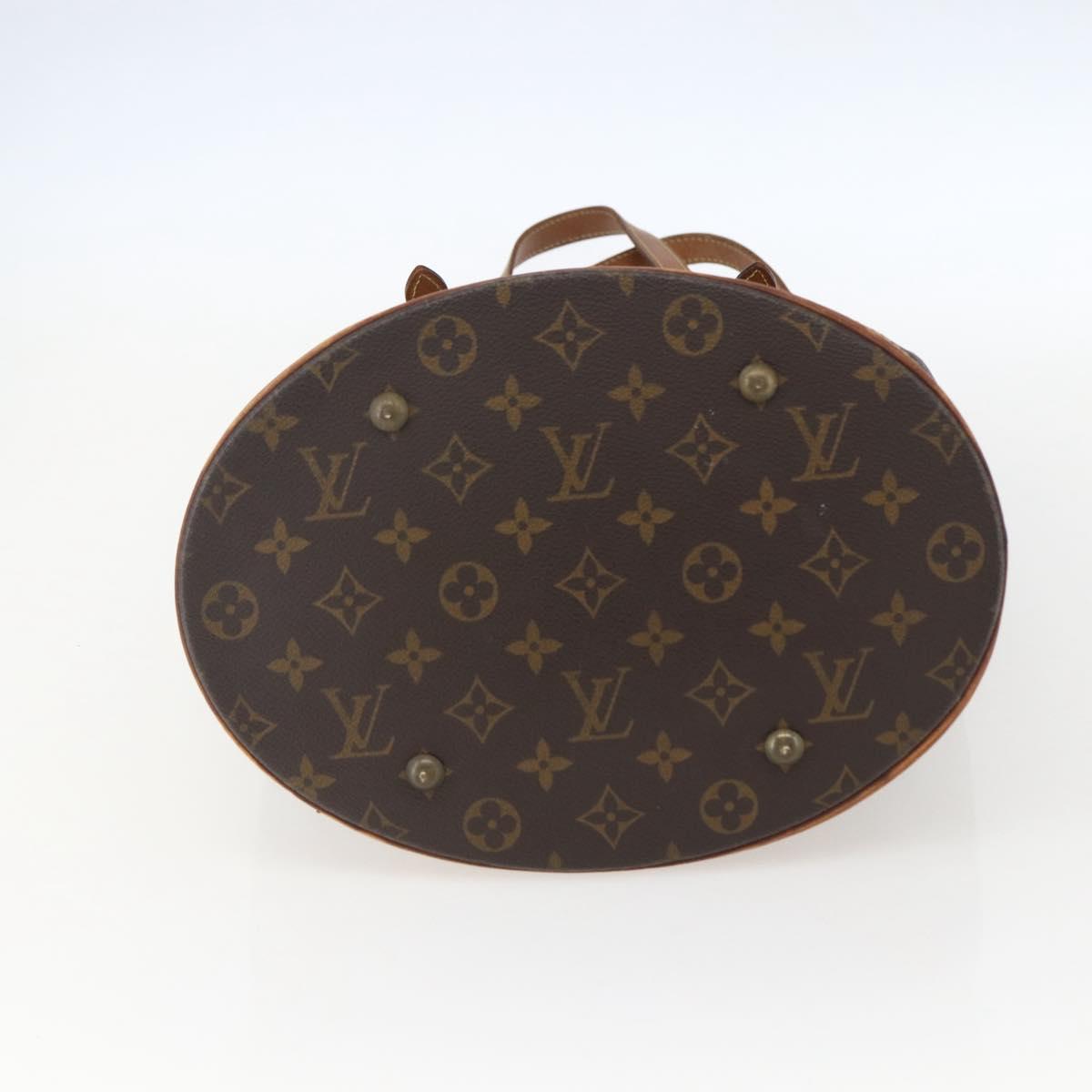 LOUIS VUITTON Monogram Bucket GM Shoulder Bag M42236 LV Auth 157036