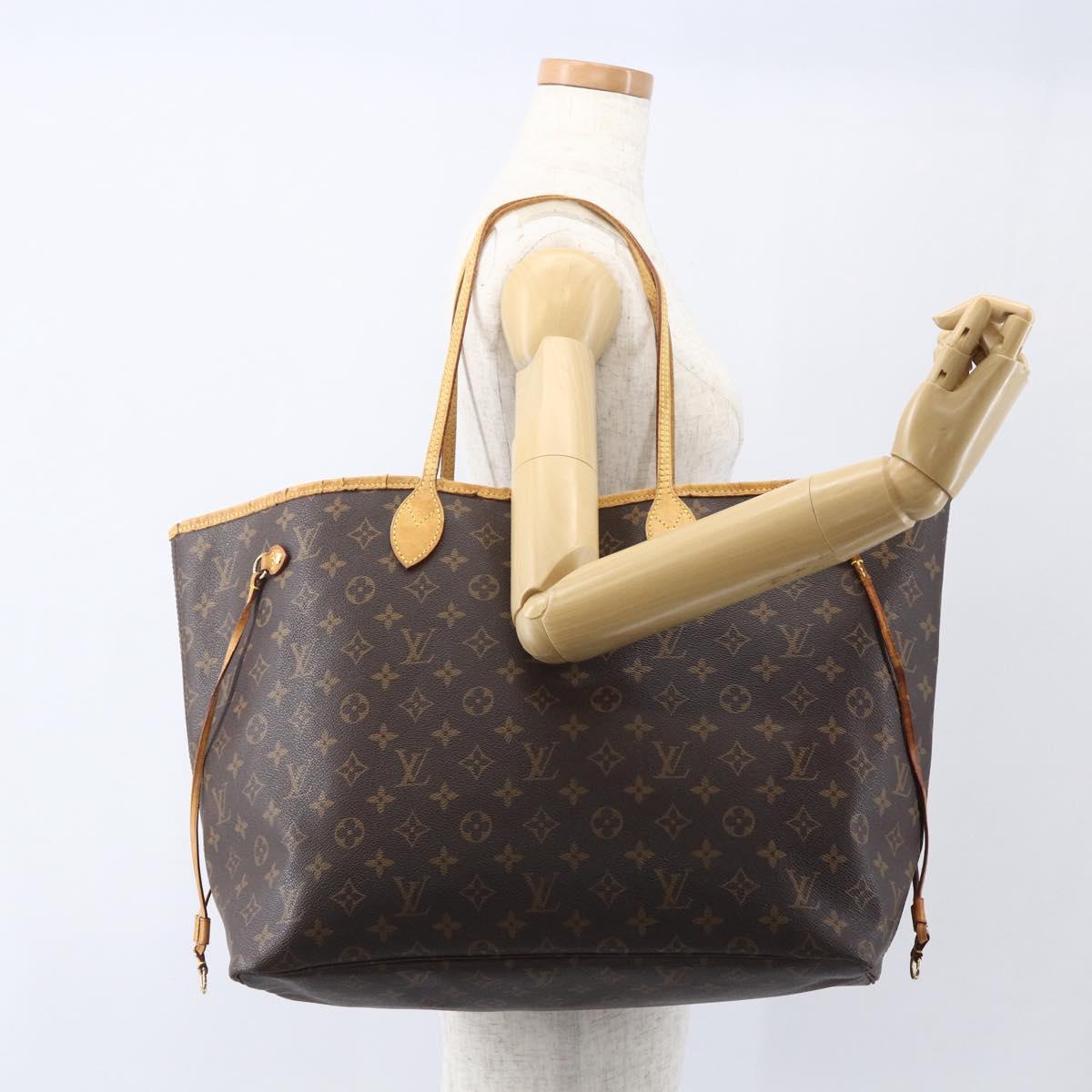 LOUIS VUITTON Monogram Neverfull GM Tote Bag M40157 LV Auth 157038