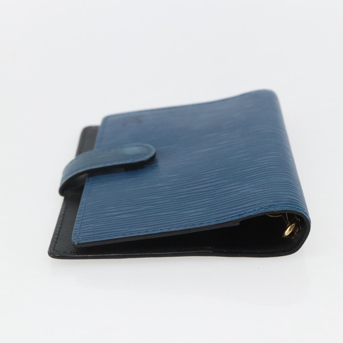 LOUIS VUITTON Epi Agenda PM Day Planner Cover Blue R20055 LV Auth 157040