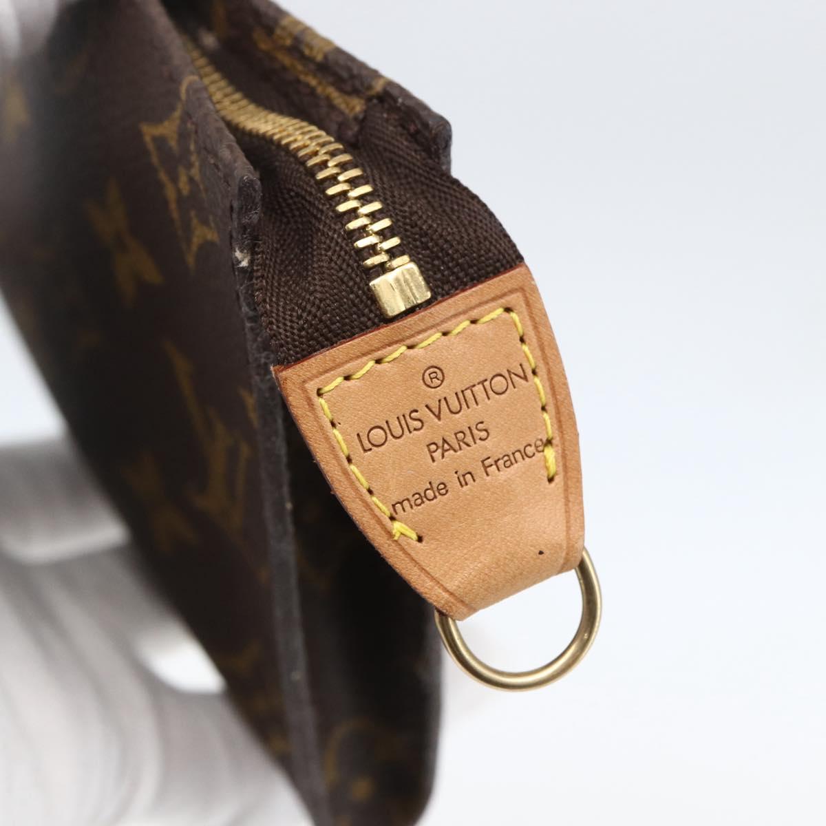 LOUIS VUITTON Monogram Bucket GM Accessory Pouch LV Auth 157042