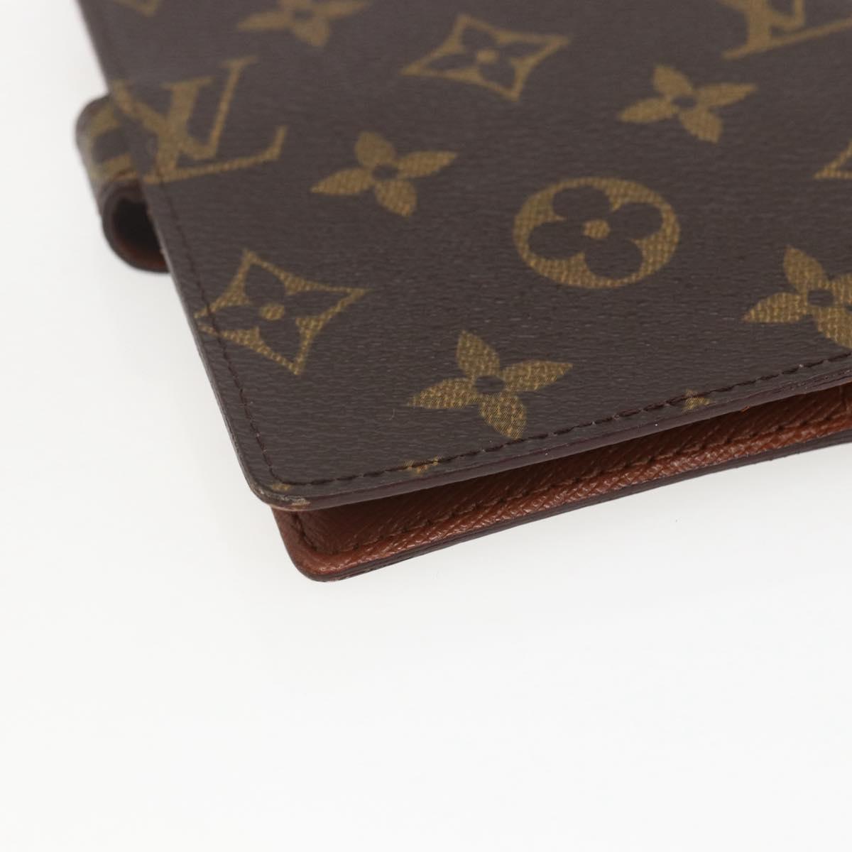 LOUIS VUITTON Monogram Agenda PM Day Planner Cover R20005 LV Auth 157043