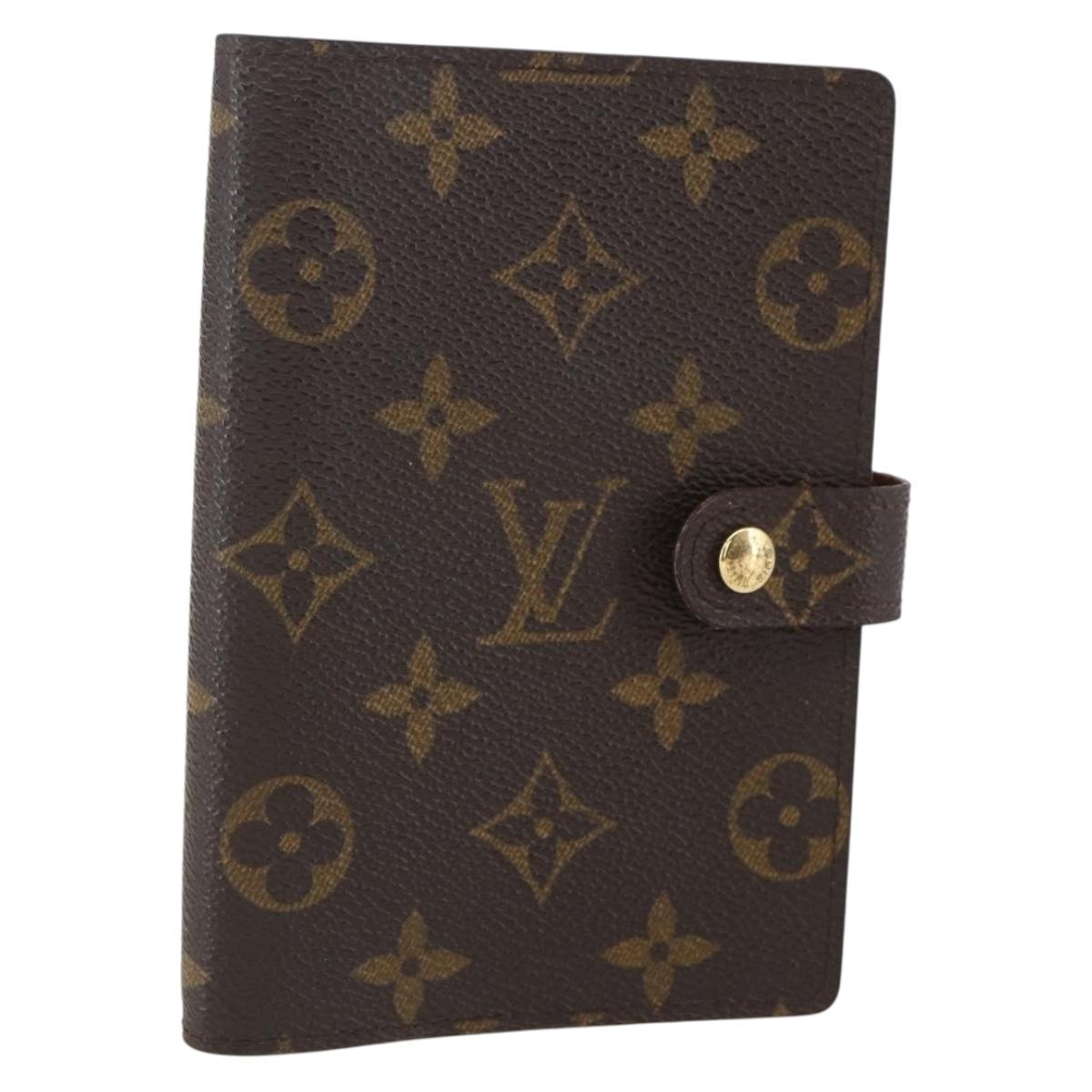 LOUIS VUITTON Monogram Agenda PM Day Planner Cover R20005 LV Auth 157043