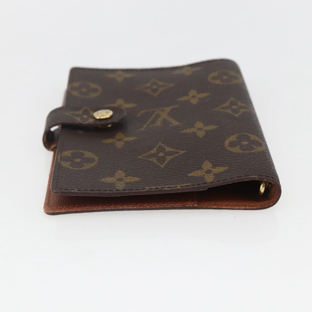 LOUIS VUITTON Monogram Agenda PM Day Planner Cover R20005 LV Auth 157043