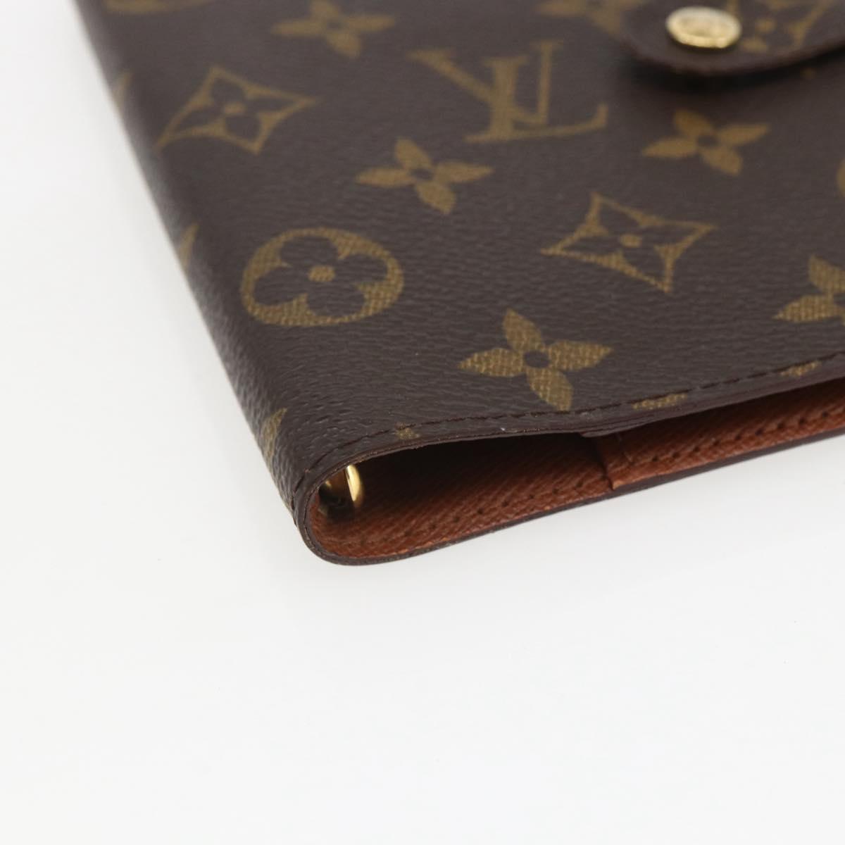 LOUIS VUITTON Monogram Agenda PM Day Planner Cover R20005 LV Auth 157043