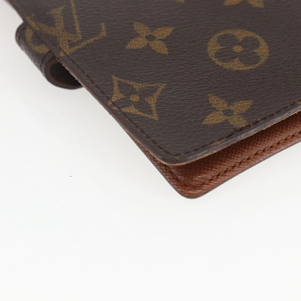 LOUIS VUITTON Monogram Agenda PM Day Planner Cover R20005 LV Auth 157044
