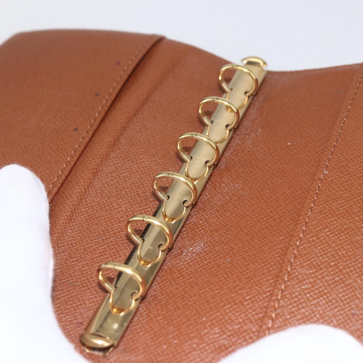 LOUIS VUITTON Monogram Agenda PM Day Planner Cover R20005 LV Auth 157044