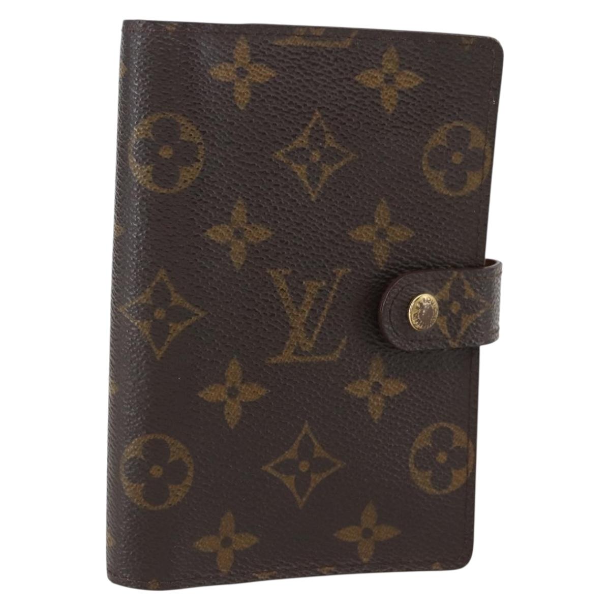 LOUIS VUITTON Monogram Agenda PM Day Planner Cover R20005 LV Auth 157044