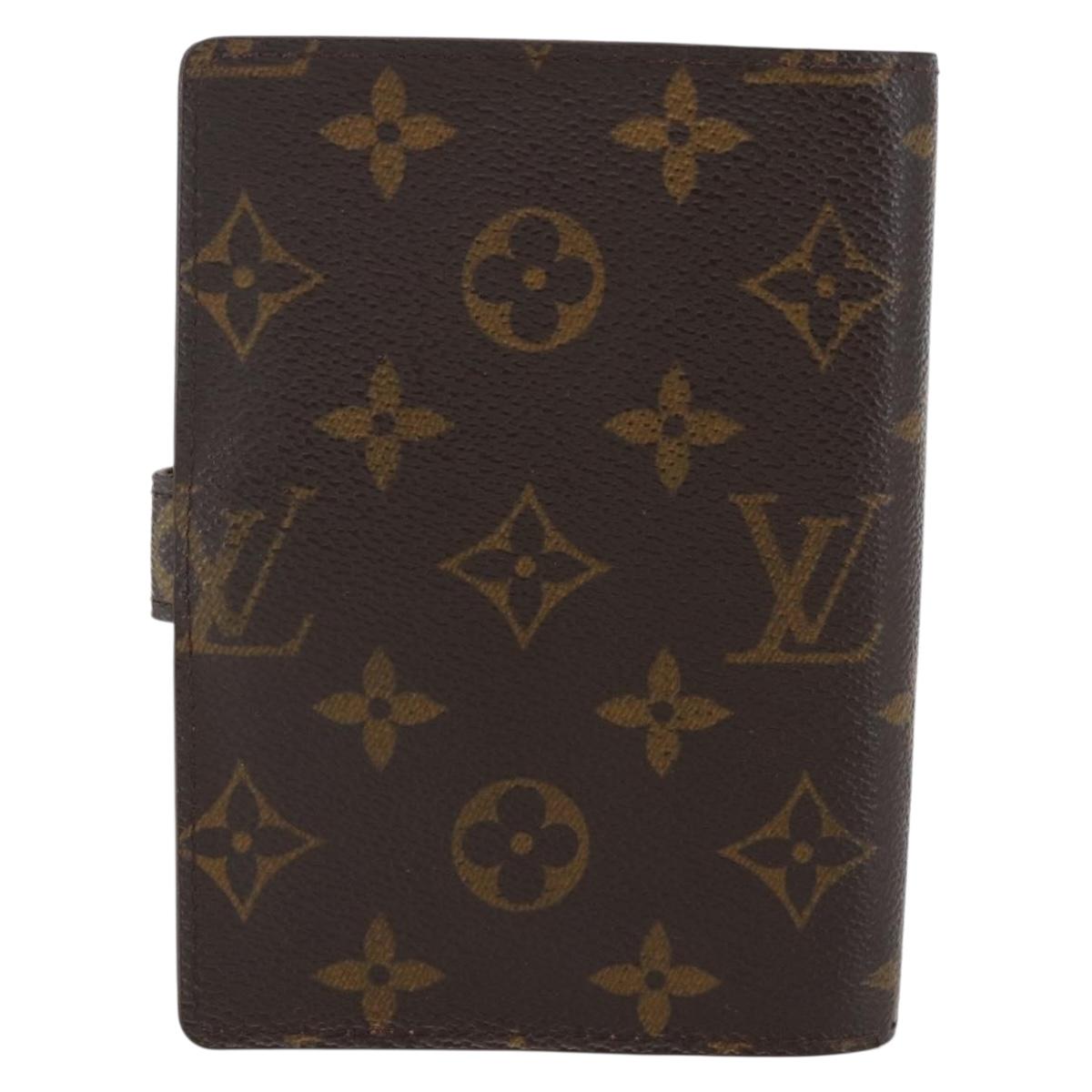 LOUIS VUITTON Monogram Agenda PM Day Planner Cover R20005 LV Auth 157044