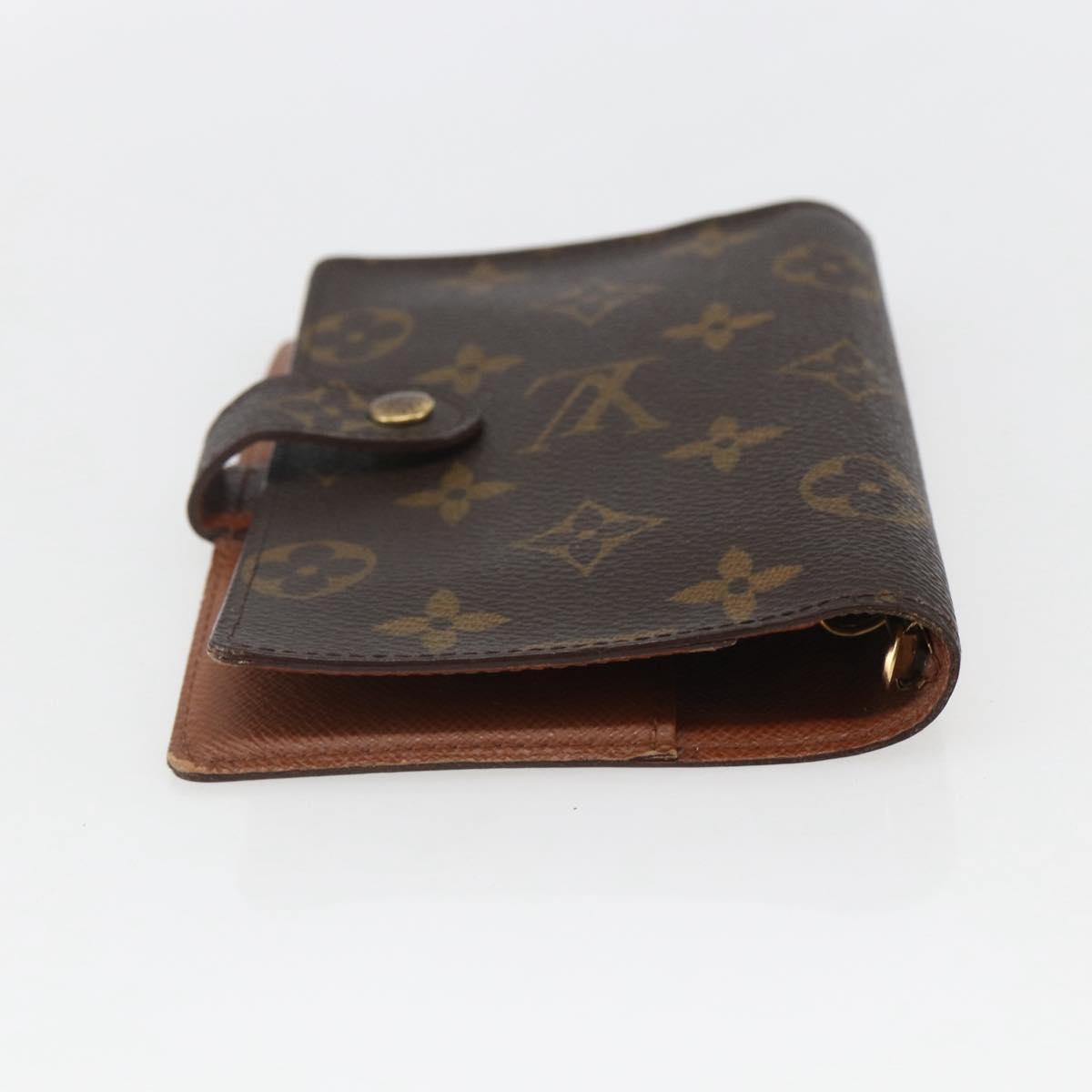 LOUIS VUITTON Monogram Agenda PM Day Planner Cover R20005 LV Auth 157044