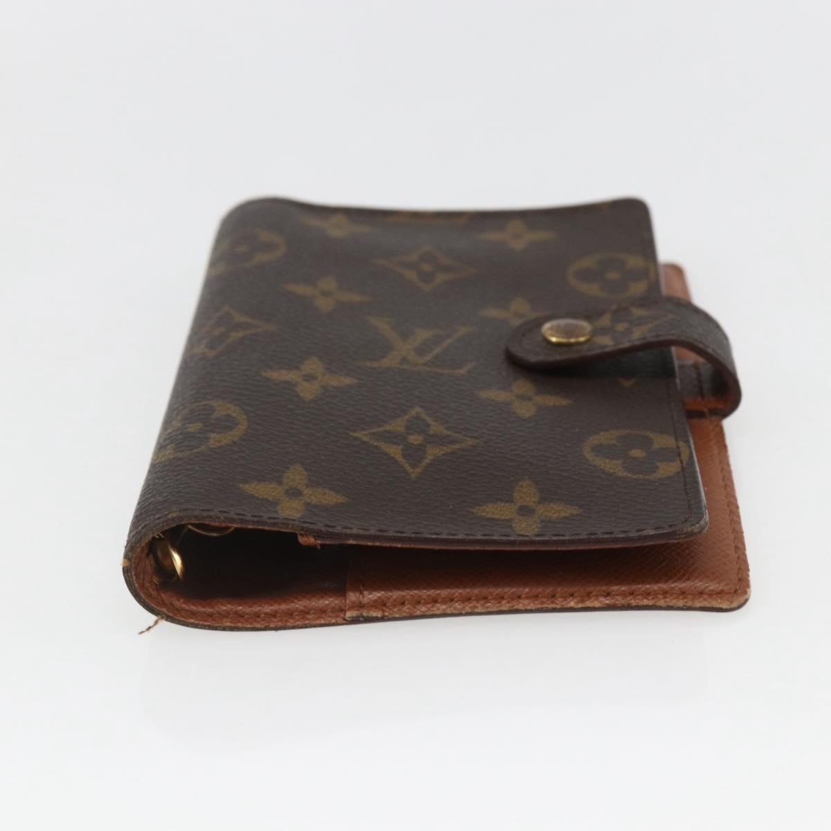 LOUIS VUITTON Monogram Agenda PM Day Planner Cover R20005 LV Auth 157044