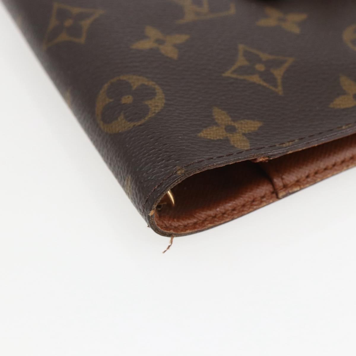 LOUIS VUITTON Monogram Agenda PM Day Planner Cover R20005 LV Auth 157044