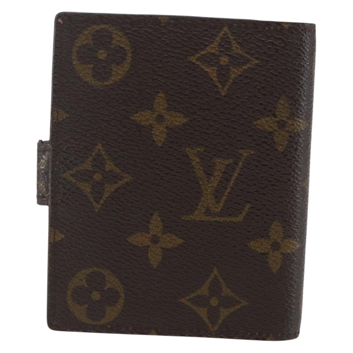 LOUIS VUITTON Monogram Agenda Mini Day Planner Cover R20007 LV Auth 157045
