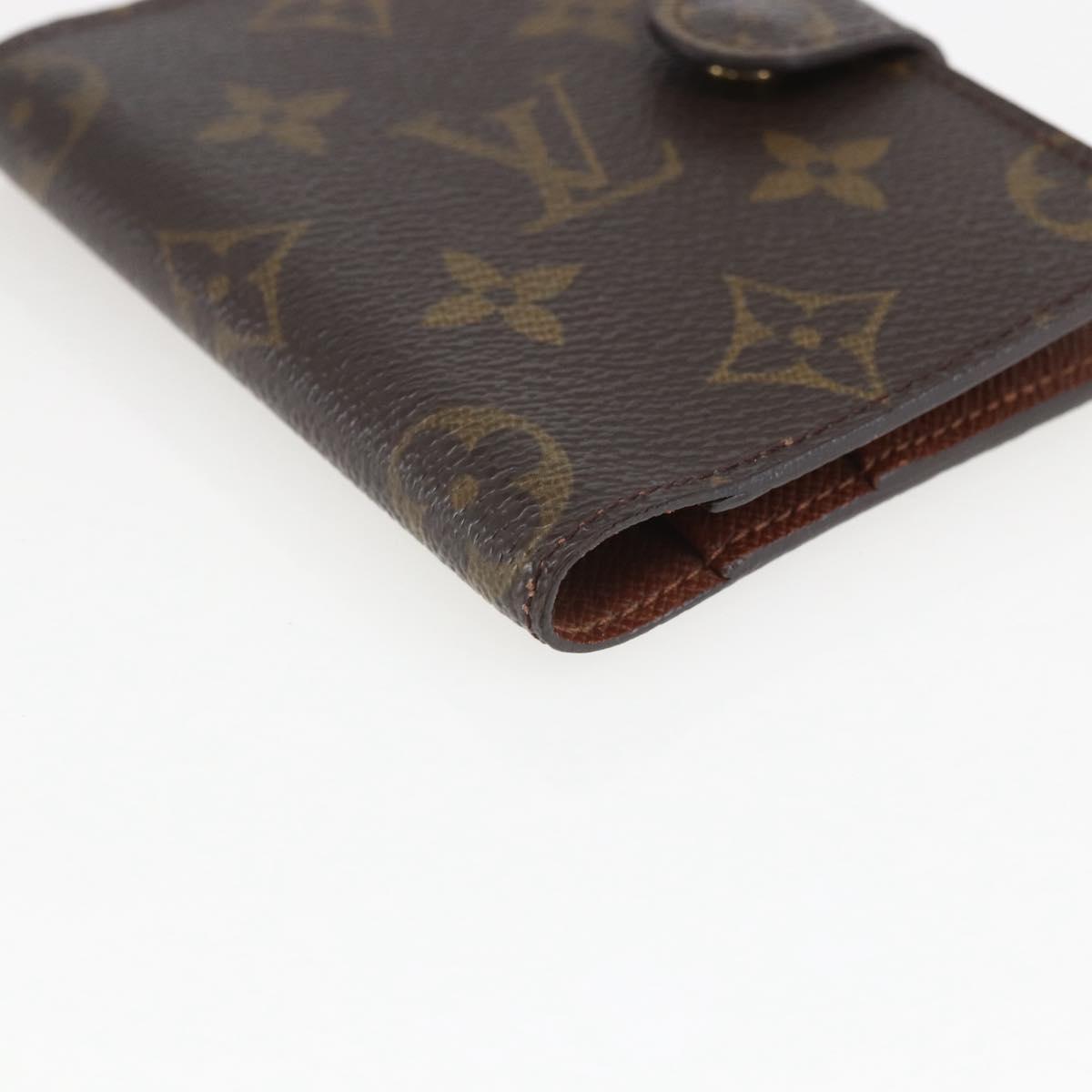 LOUIS VUITTON Monogram Agenda Mini Day Planner Cover R20007 LV Auth 157045