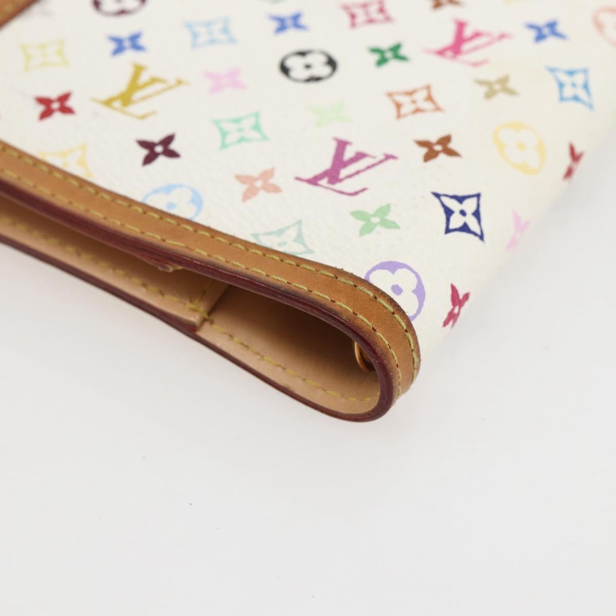 LOUIS VUITTON Multicolor Agenda PM Day Planner Cover White R21074 Auth 157047