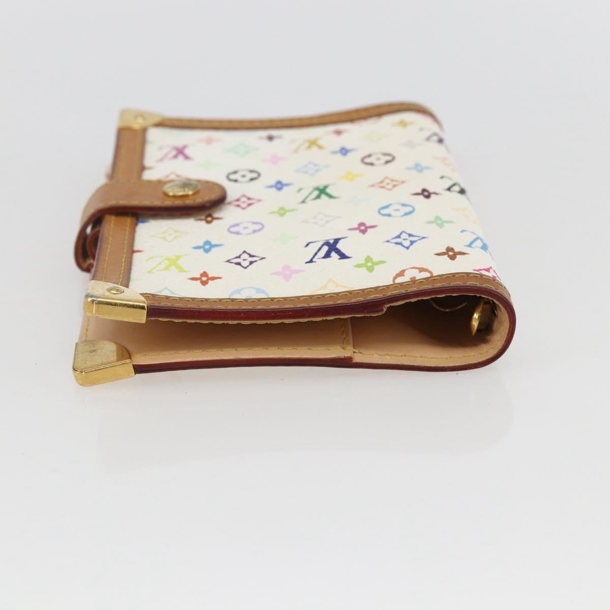 LOUIS VUITTON Multicolor Agenda PM Day Planner Cover White R21074 Auth 157047