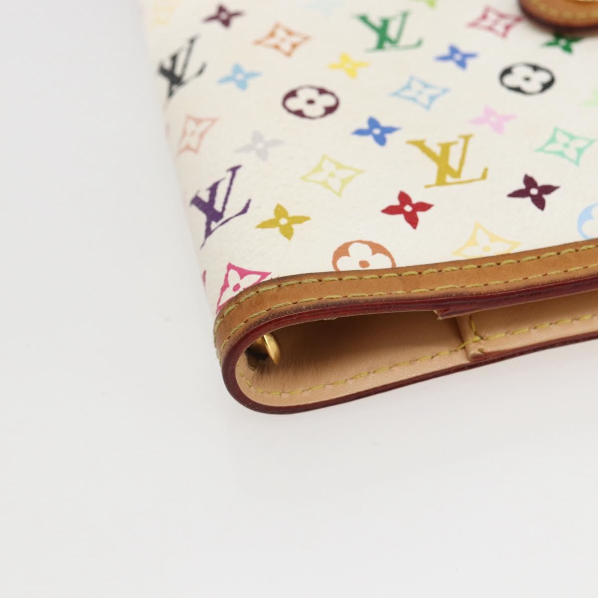 LOUIS VUITTON Multicolor Agenda PM Day Planner Cover White R21074 Auth 157047