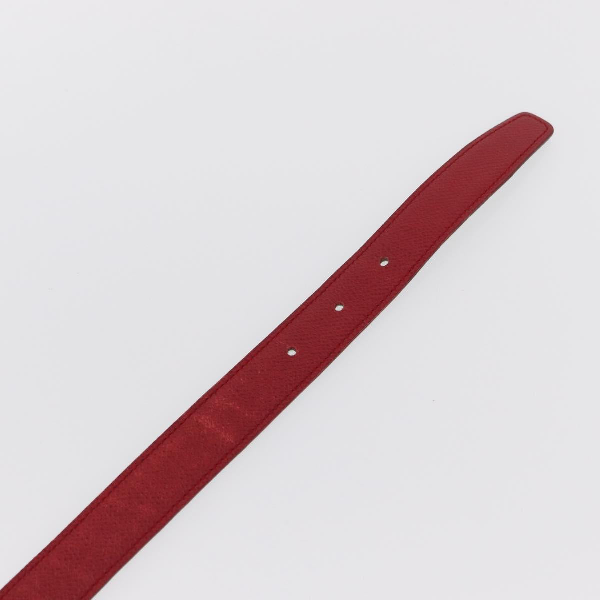 HERMES Constance Belt Leather 28.7"" Red Auth 157051