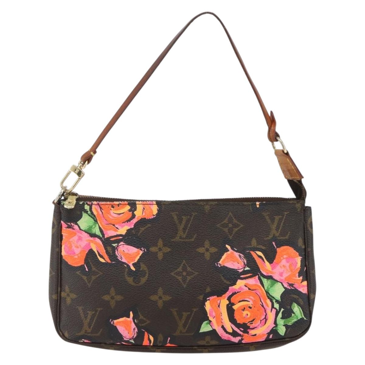 LOUIS VUITTON Monogram Rose Pochette Accessoires Pouch M48615 LV Auth 157055