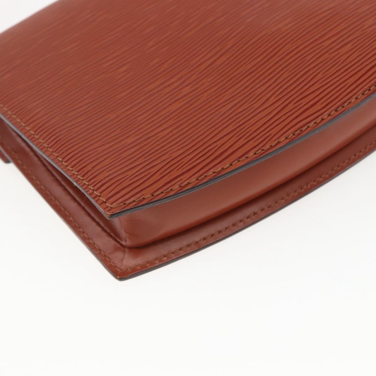 LOUIS VUITTON Epi Prebourg Shoulder Bag Brown M52563 LV Auth 157057