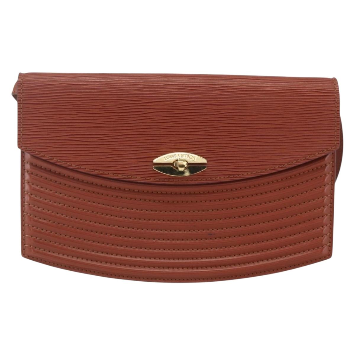 LOUIS VUITTON Epi Prebourg Shoulder Bag Brown M52563 LV Auth 157057