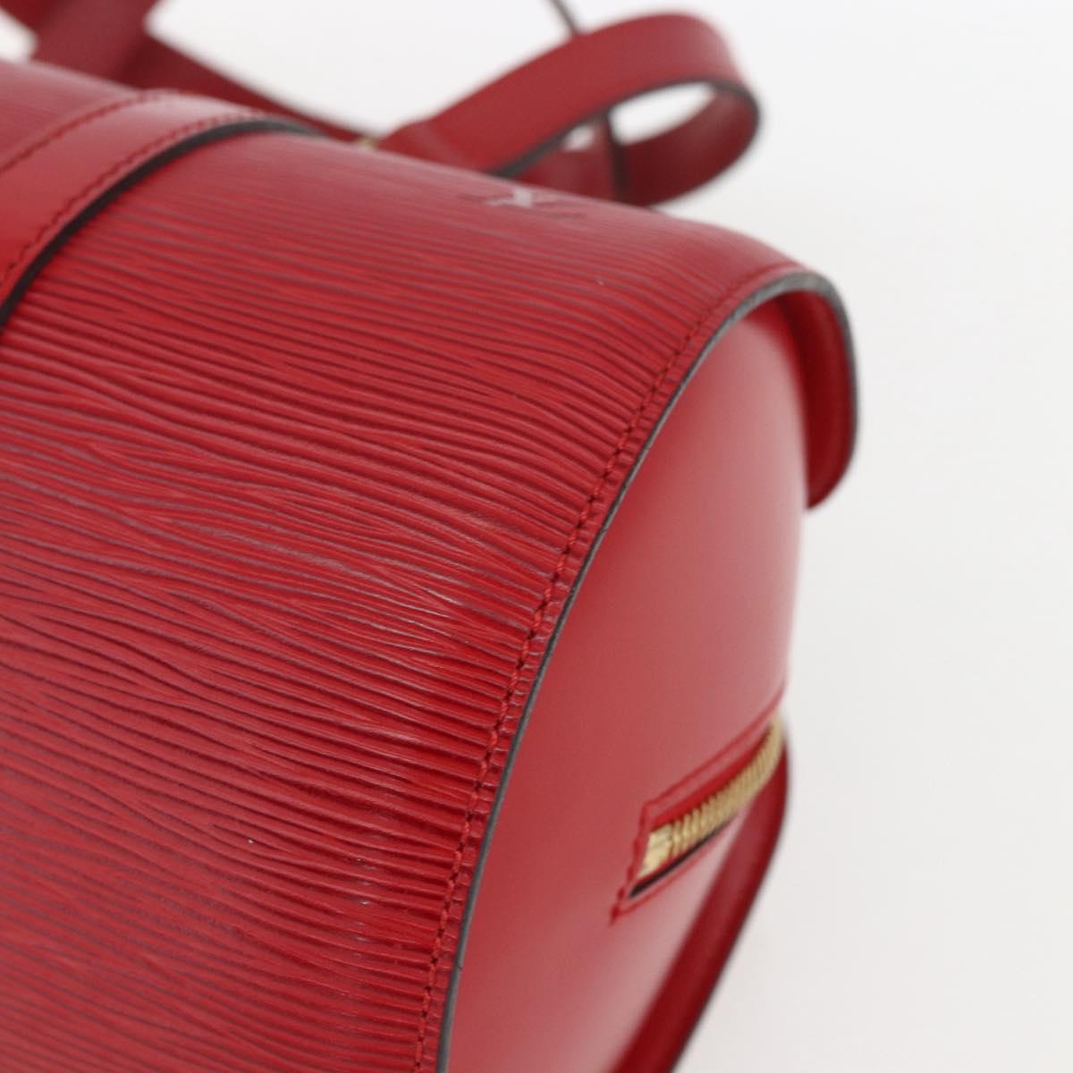 LOUIS VUITTON Epi Soufflot Hand Bag Red M52227 LV Auth 157058