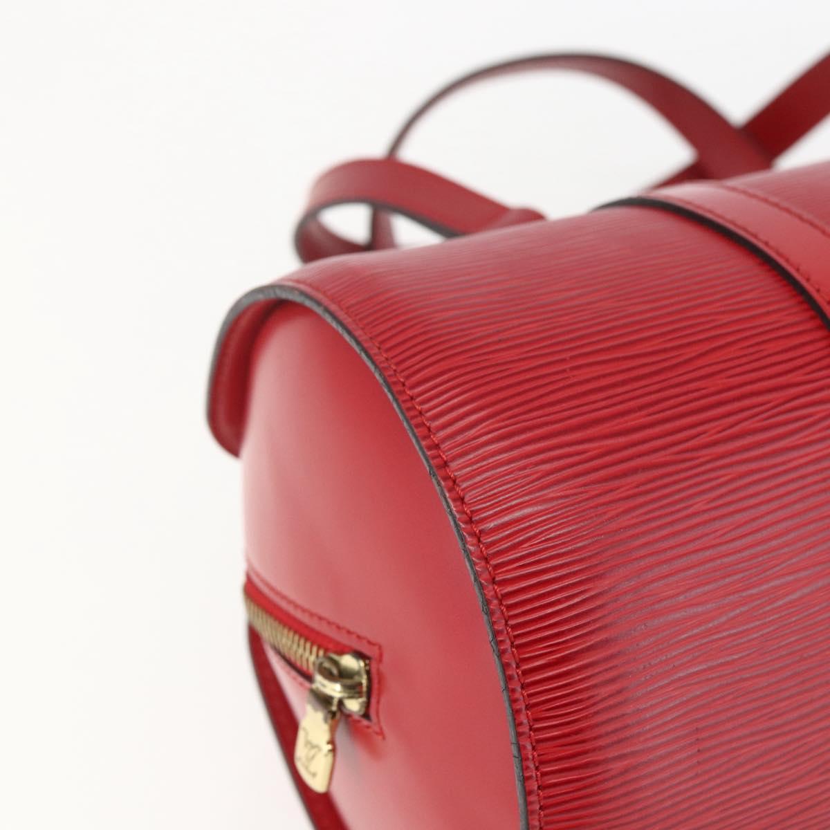 LOUIS VUITTON Epi Soufflot Hand Bag Red M52227 LV Auth 157058