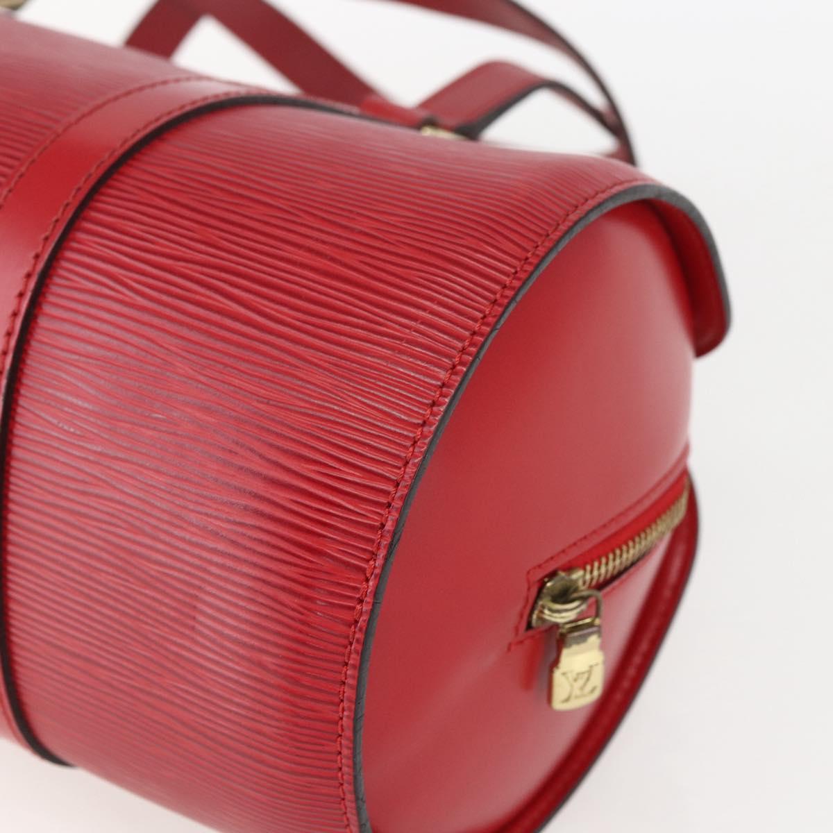 LOUIS VUITTON Epi Soufflot Hand Bag Red M52227 LV Auth 157058