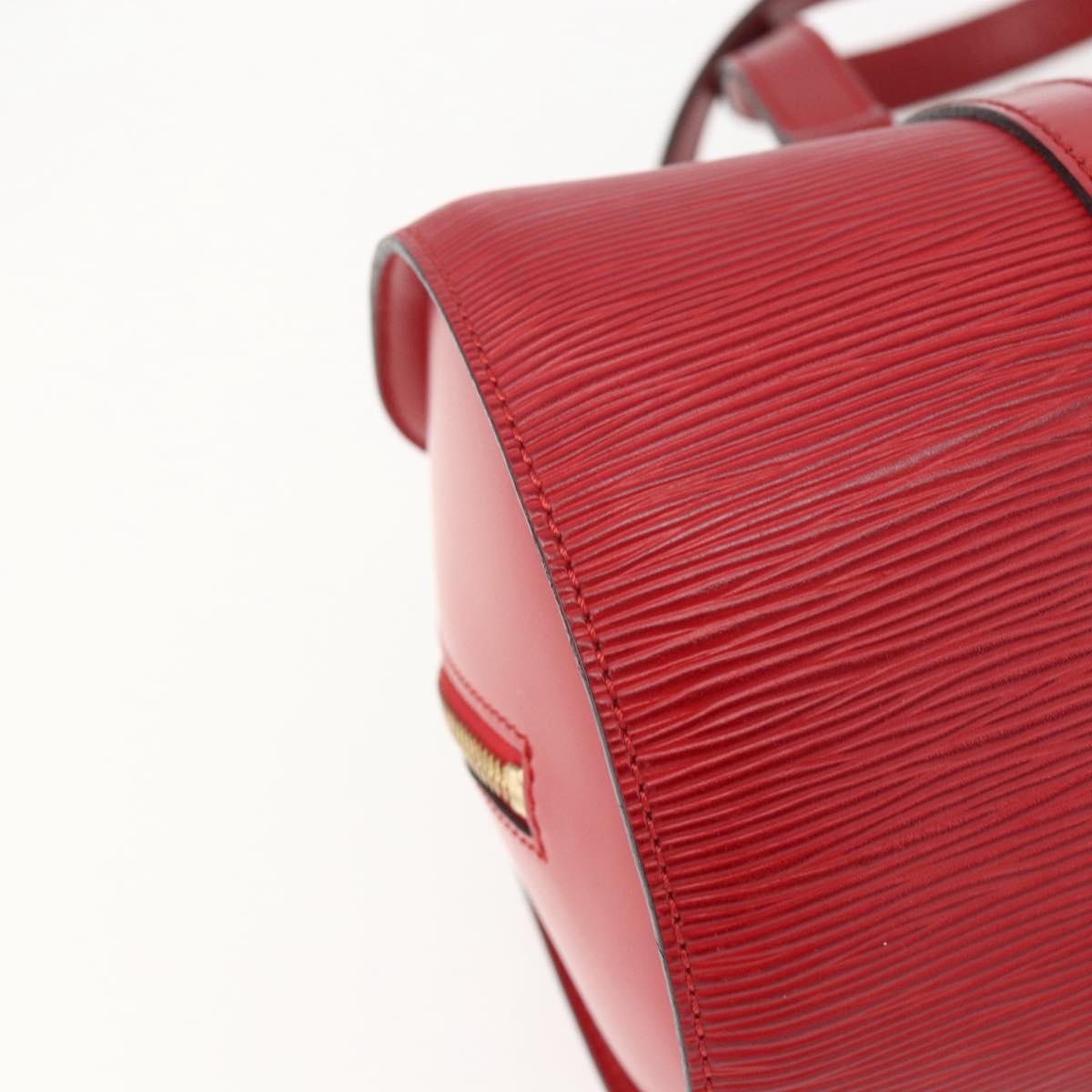 LOUIS VUITTON Epi Soufflot Hand Bag Red M52227 LV Auth 157058