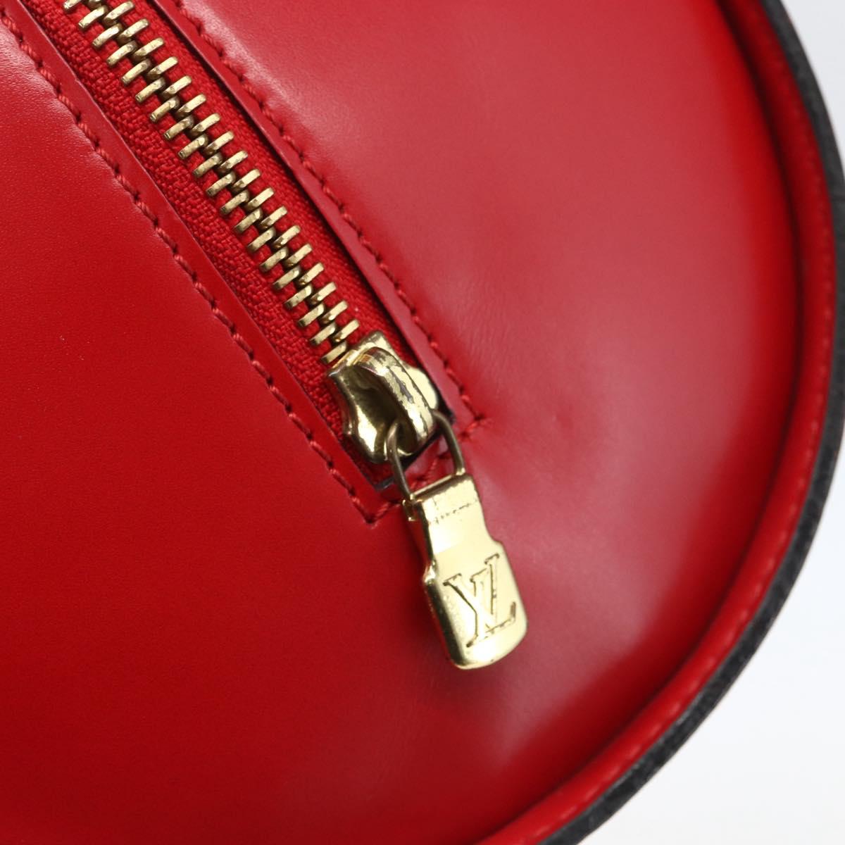 LOUIS VUITTON Epi Soufflot Hand Bag Red M52227 LV Auth 157058