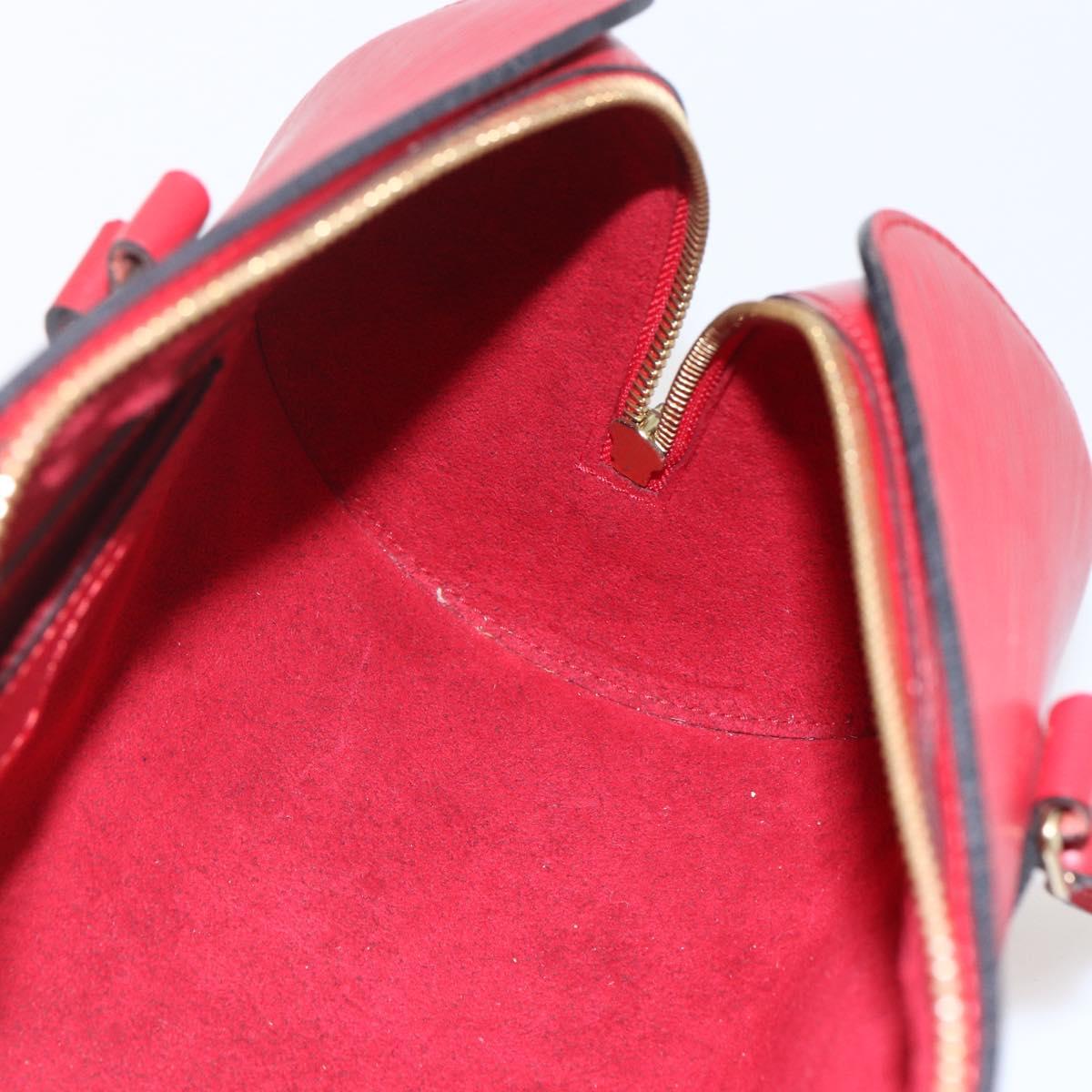 LOUIS VUITTON Epi Soufflot Hand Bag Red M52227 LV Auth 157058