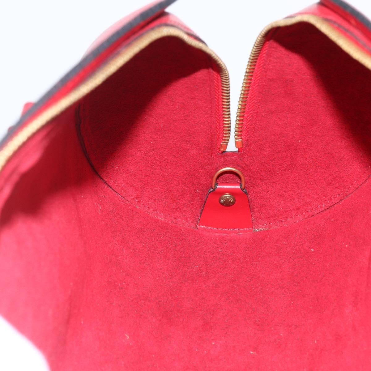 LOUIS VUITTON Epi Soufflot Hand Bag Red M52227 LV Auth 157058