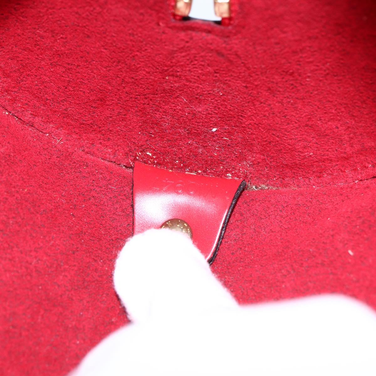 LOUIS VUITTON Epi Soufflot Hand Bag Red M52227 LV Auth 157058