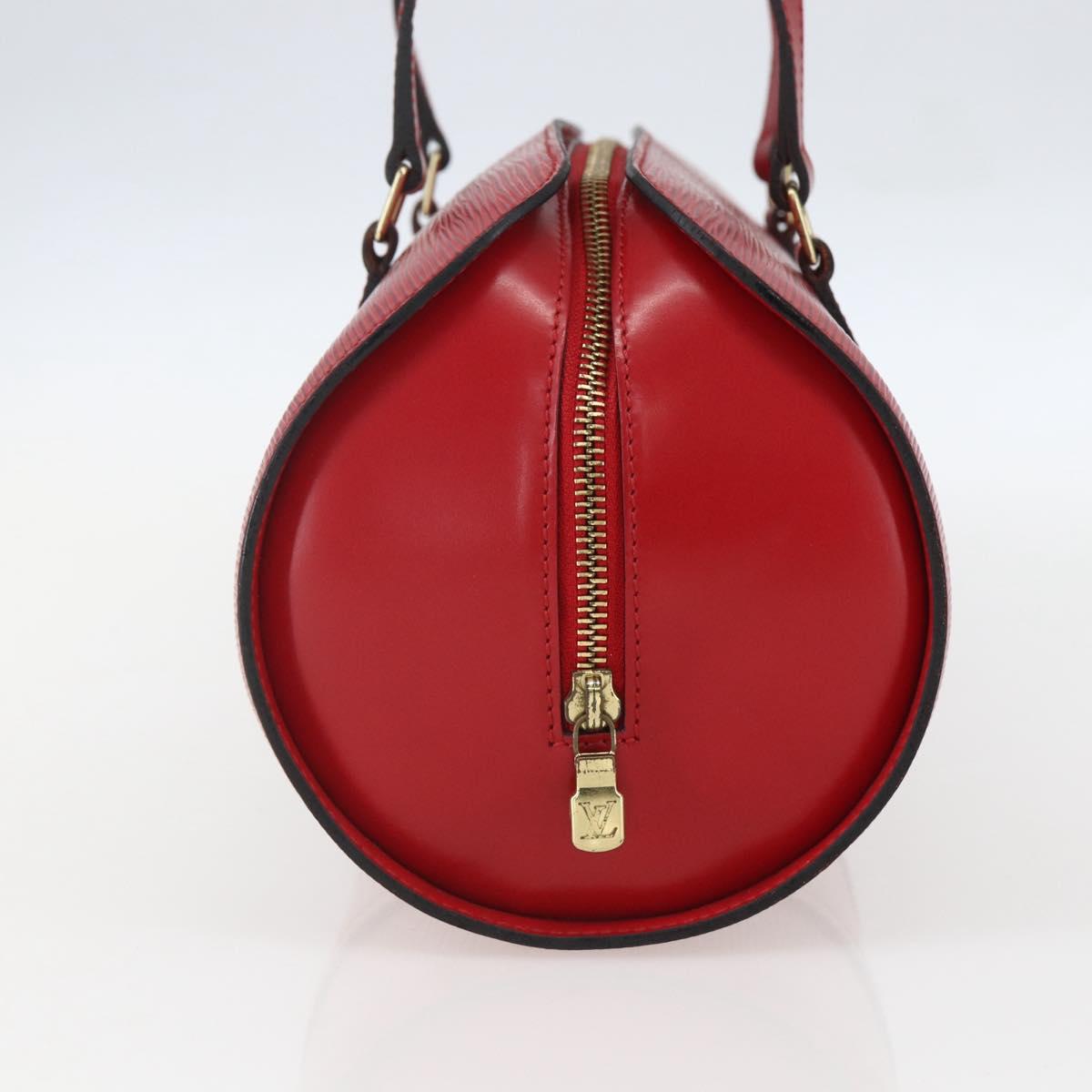 LOUIS VUITTON Epi Soufflot Hand Bag Red M52227 LV Auth 157058