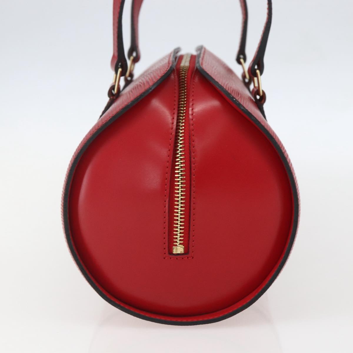 LOUIS VUITTON Epi Soufflot Hand Bag Red M52227 LV Auth 157058