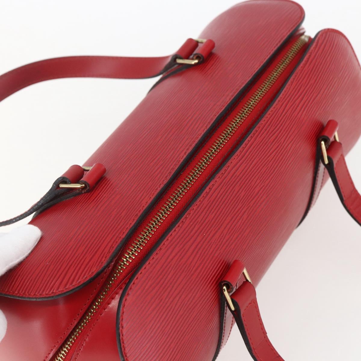 LOUIS VUITTON Epi Soufflot Hand Bag Red M52227 LV Auth 157058