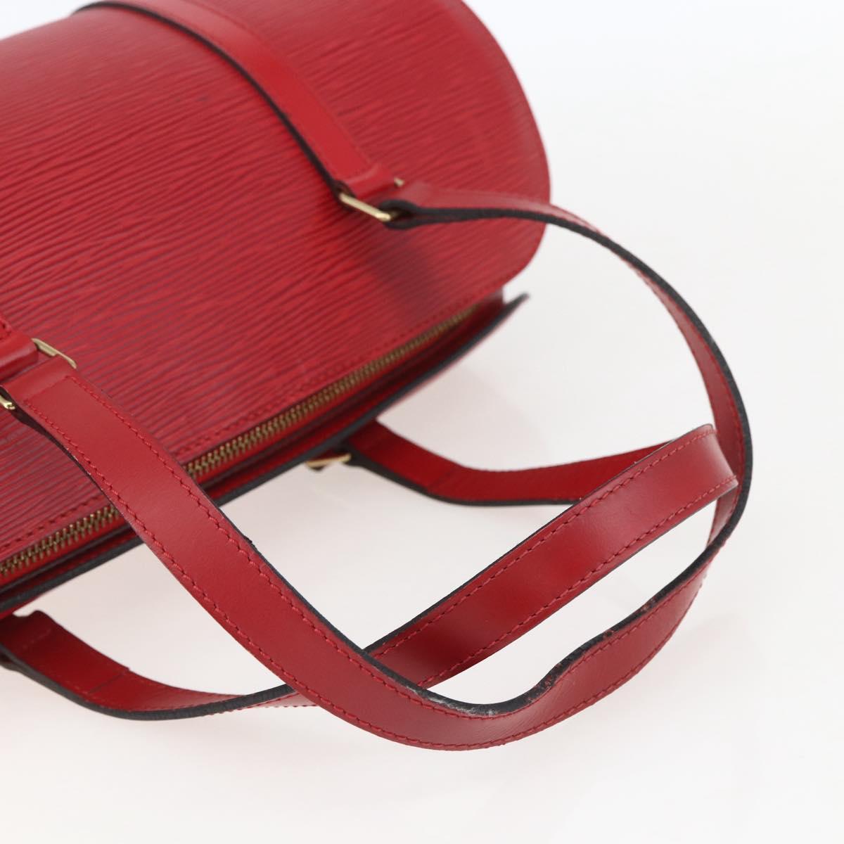 LOUIS VUITTON Epi Soufflot Hand Bag Red M52227 LV Auth 157058