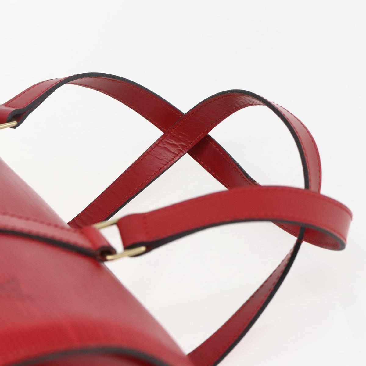 LOUIS VUITTON Epi Soufflot Hand Bag Red M52227 LV Auth 157058