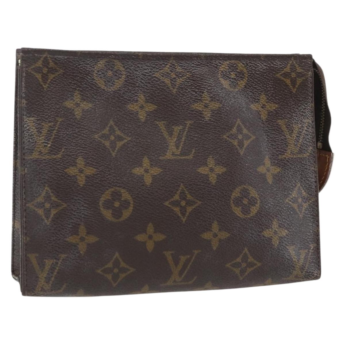 LOUIS VUITTON Monogram Poche Toilette 19 Pouch M47544 LV Auth 157064