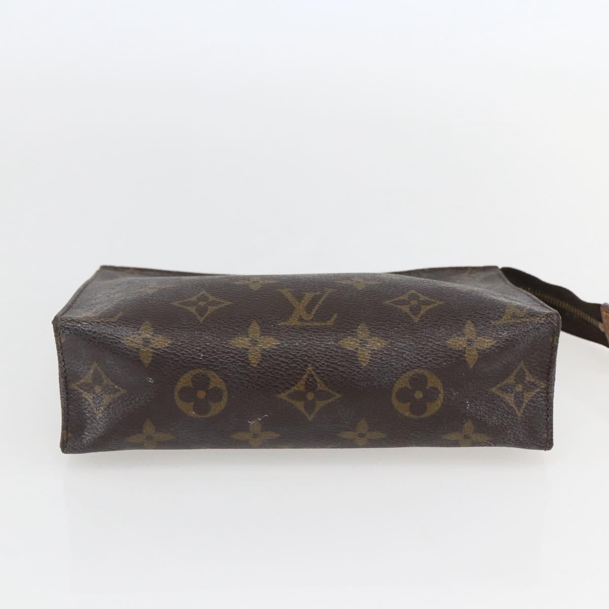 LOUIS VUITTON Monogram Poche Toilette 19 Pouch M47544 LV Auth 157064