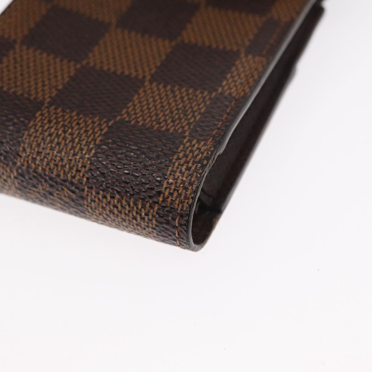LOUIS VUITTON Damier Ebene Etui Cigarette Case N63024 LV Auth 157065