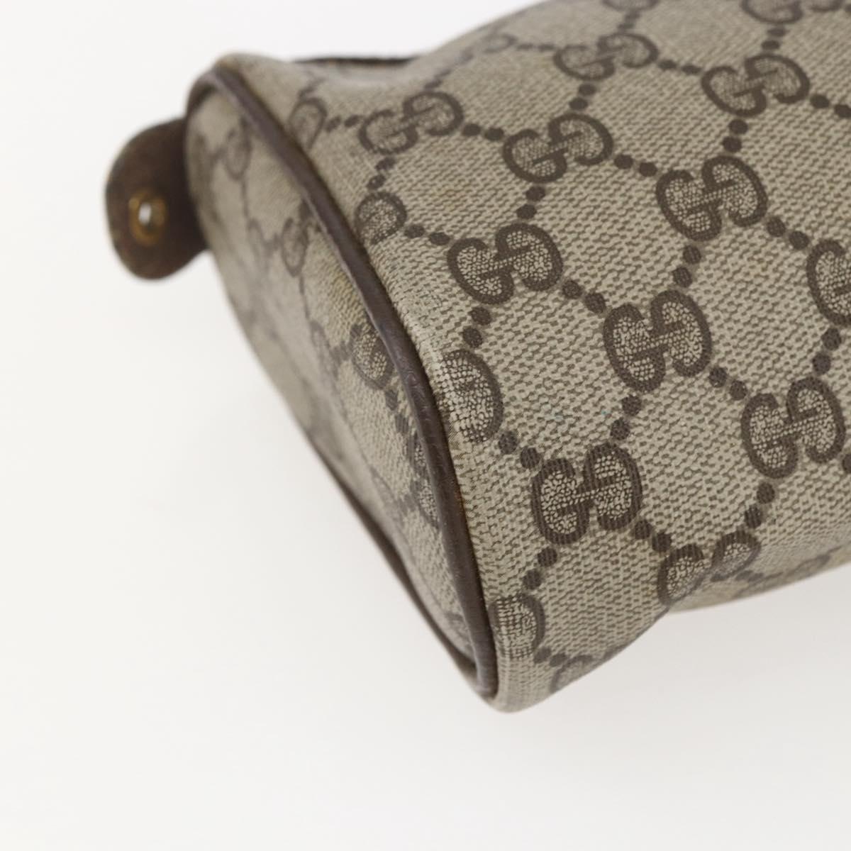 GUCCI GG Supreme Web Sherry Line Bag PVC Beige Gold 98 69 014 3553 Auth 157074